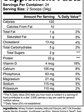 Advanced 100% Whey Protein Isolate (Vanilla)